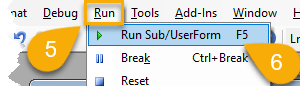 Run SubUserForm