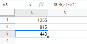 SUM Function