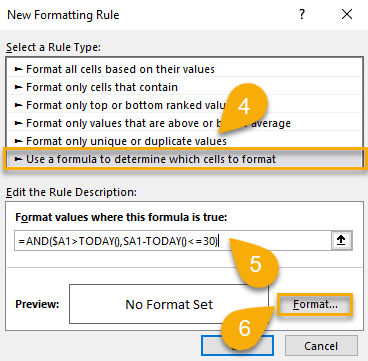 Use a formula to determine which cells to format