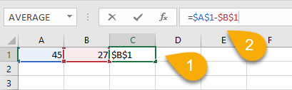 How to Lock References in a Cell Formula in Excel