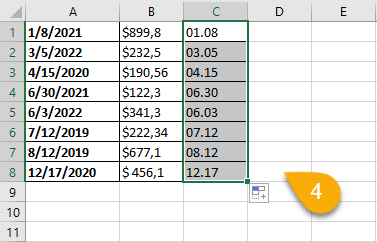 How to Sort Dates by Month and Day with a Formula