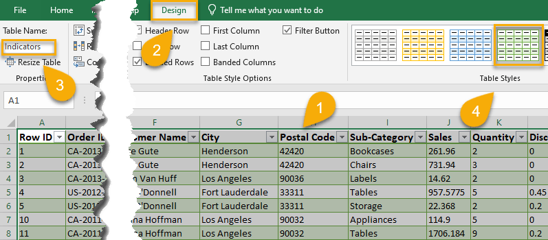 Modify Your Data Table