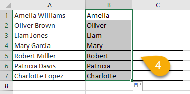 Names in Excel