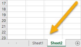 Sheet in Excel