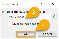 Table Range