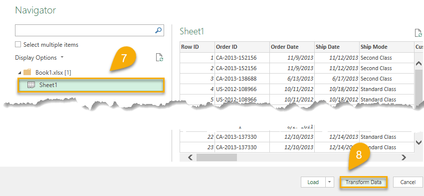 Transform Data