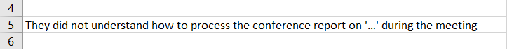 Use single quotes to indicate missing information