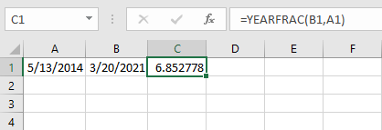 YEARFRAC