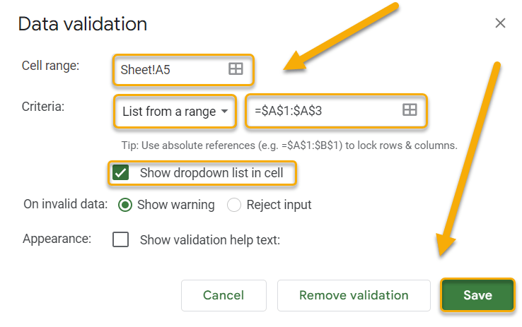 Data Validation