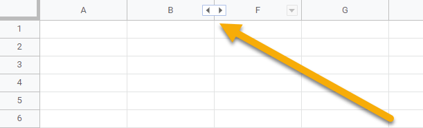 How can I unhide columns in Google Sheets