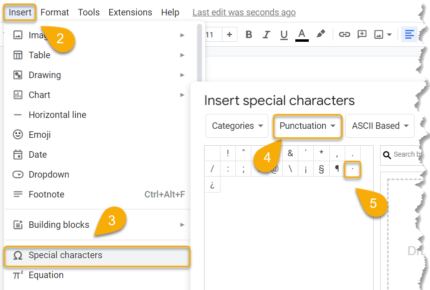 How To Create Bullet Points In Google Sheets Spreadsheet Daddy