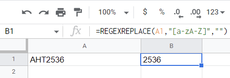 REGEXREPLACE function