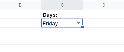 Dropdown List in Cell