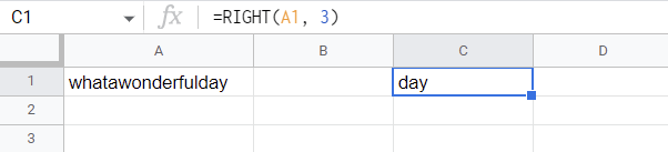 Extract Substring from the Right Side of the String in Google Sheets