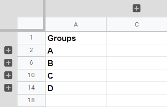 Grouped Rows or Columns