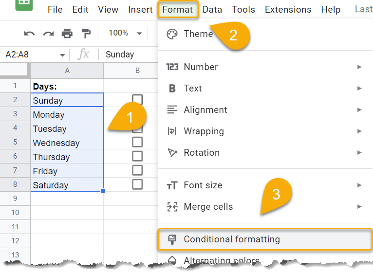 How to Apply Conditional Formatting If Multiple Checkboxes Are Ticked