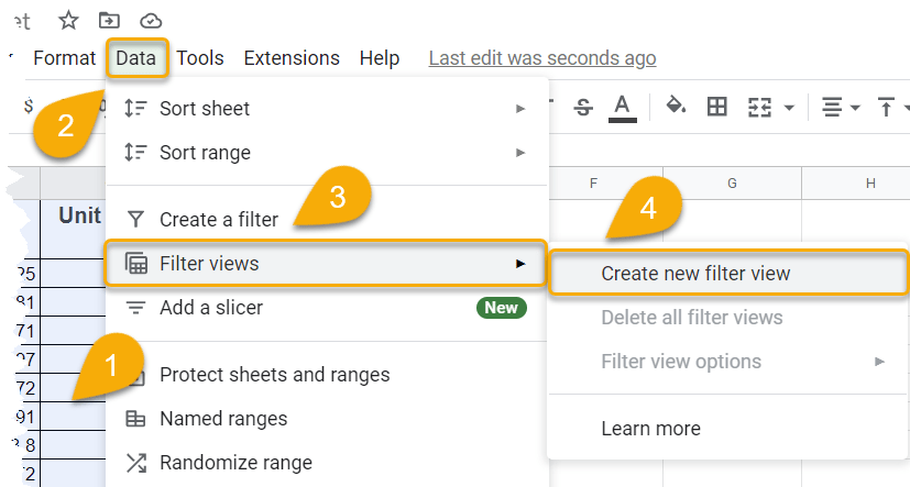 How to Create a Filter View in Google Sheets