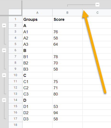 How to Group Columns