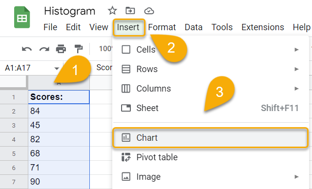 How to Make a Histogram in Google Sheets