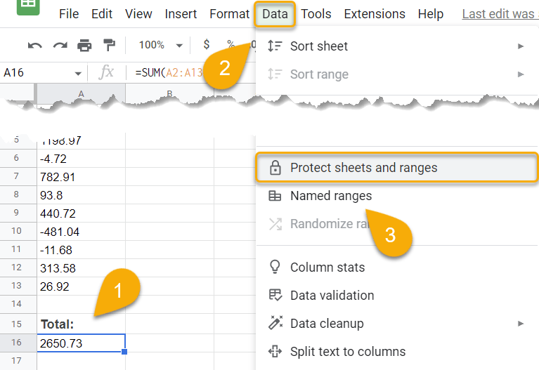 How to Protect Cells in Google Sheets