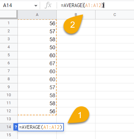 How to Quickly Find the Average Value in Google Sheets