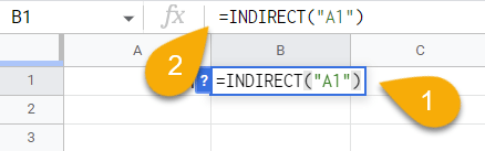 NDIRECT Function in Google Sheets