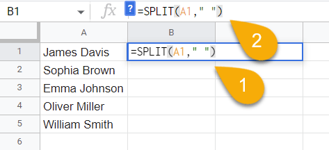 How to Quickly Use the SPLIT Function in Google Sheets