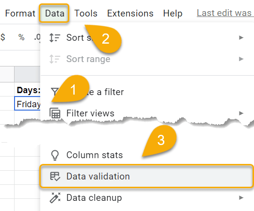 How To Set Up Data Validation Based On Another Cell In Google Sheets 