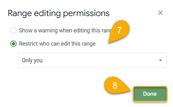 Range editing permissions