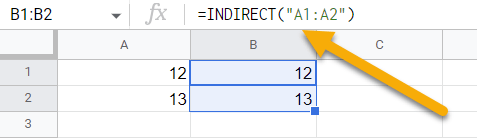 The INDIRECT function