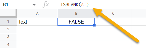 The ISBLANK Function in Google Sheets