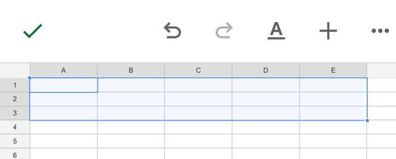 Unmerged Cells in Google Sheets