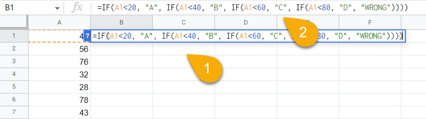 Using the IF Function