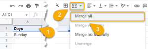 How to☝️ Center Across Selection in Google Sheets - Spreadsheet Daddy