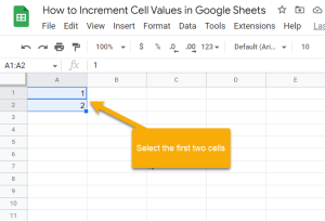 How To☝️ Increment Cell Values In Google Sheets - Spreadsheet Daddy