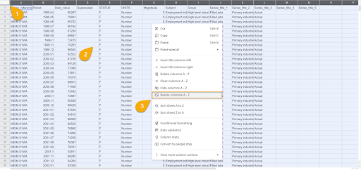 How To Set All Google Sheets Columns the Same Width in Pixels