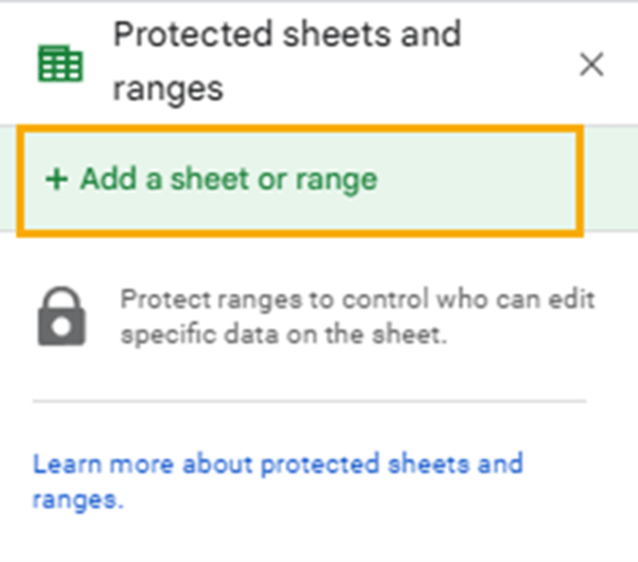 Sheet protection(2)