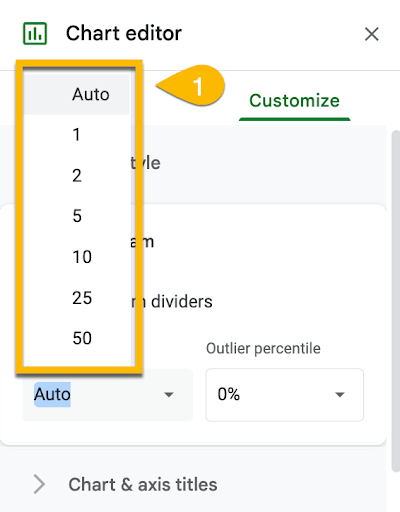 Choose Your Desired Bin Size 