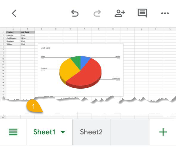 How to Move a Chart to a New Sheet on Mobile Devices