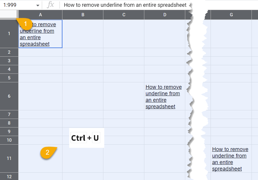 How to Remove the Underline from a