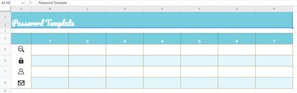 5 Free☝️ Google Sheets Password Templates & How To Make One 