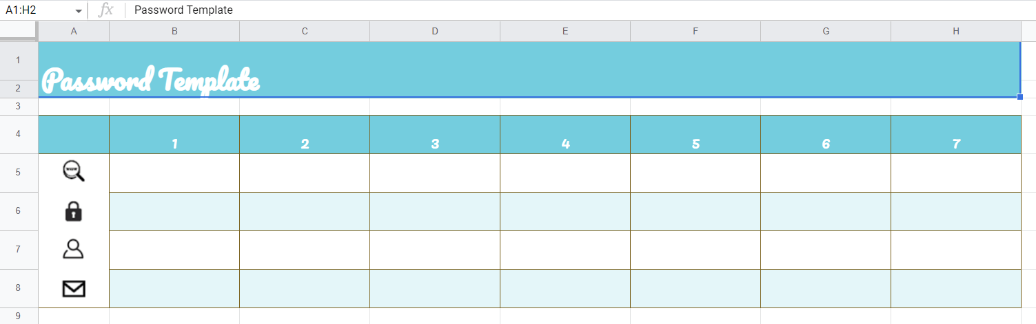 5 Free☝️ Google Sheets Password Templates & How to Make One ...