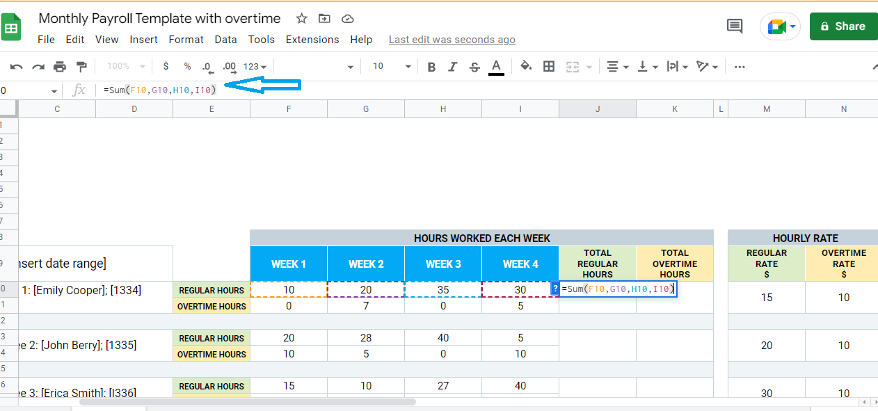 5 Free☝️ Google Sheets Payroll Templates & How to Make One