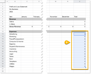 5 Free☝️ Google Sheets Profit and Loss Templates & How to Make One ...