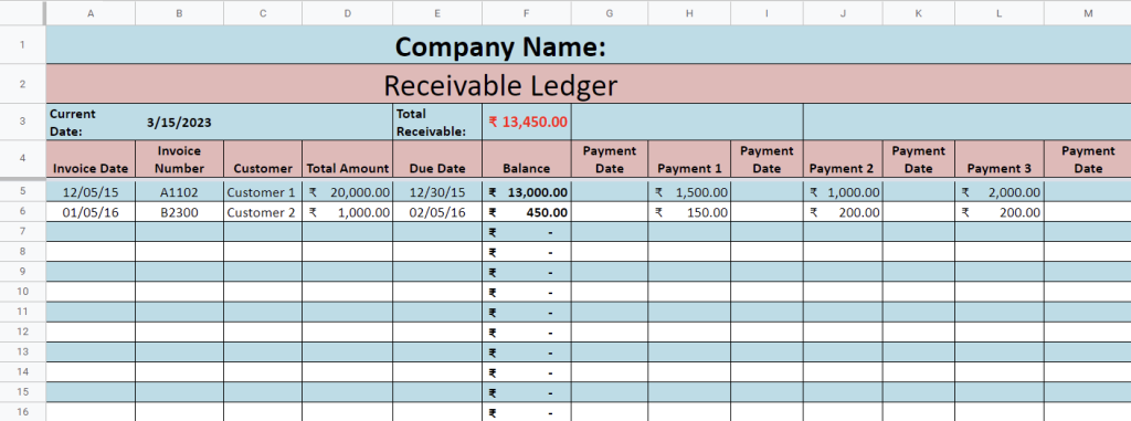 17☝️ Free Google Sheets Ledger Templates & How to Make One ...