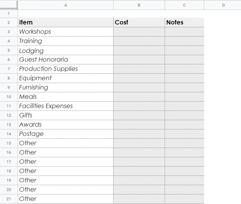 16 Best Free☝️ Google Sheets Event Budget Templates for 2025