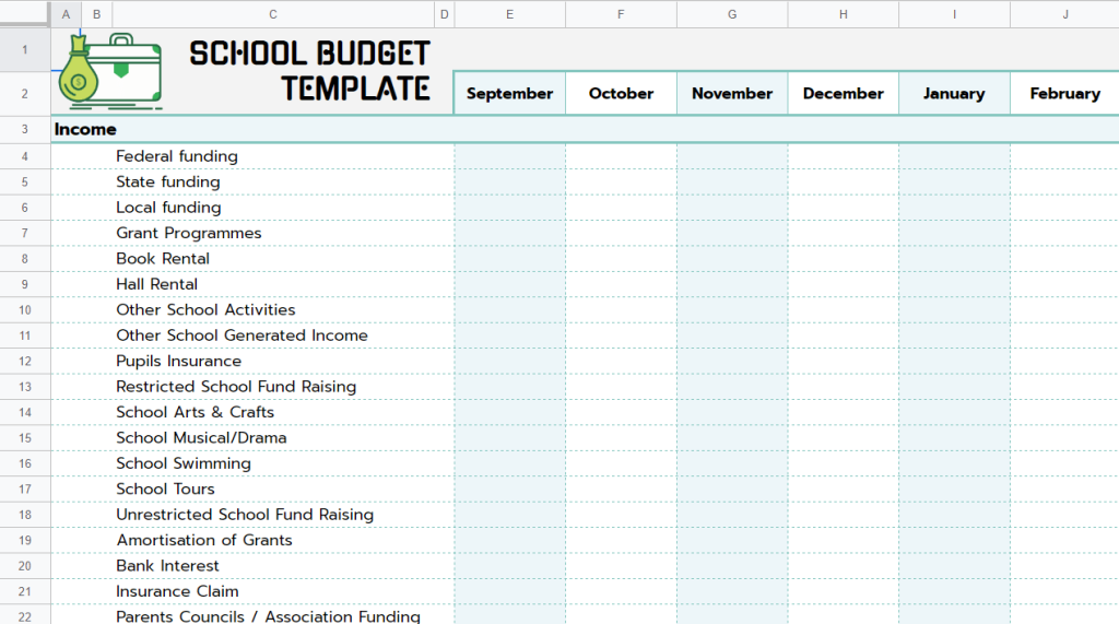 14 Best☝️ Free Google Sheets School Budget Templates (& How to Make One