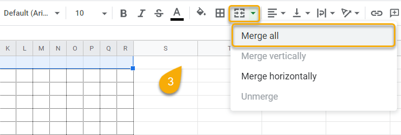 Merge Cells