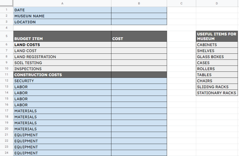 20 Best☝️ Free Google Sheets Construction Budget Templates for 2023
