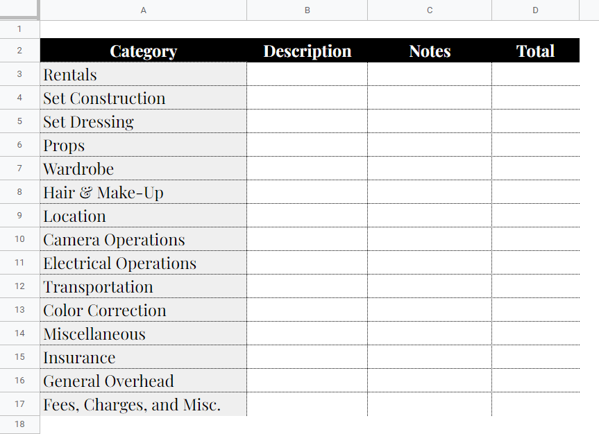 13 Best Free☝️ Google Sheets Production Budget Templates for 2023 & How ...